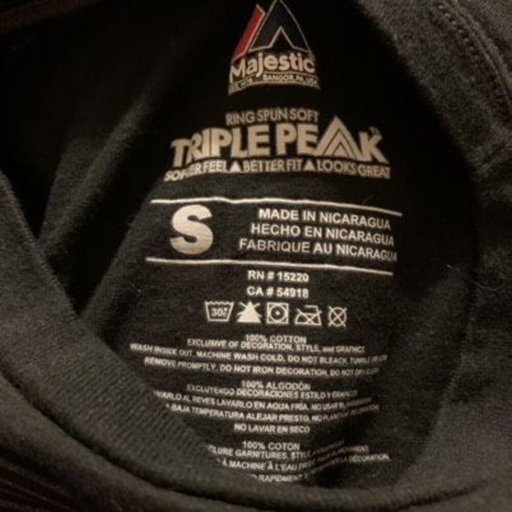New Orleans Saints Size Small Majestic Triple Peak T-Shirt - Picture 3 of 4